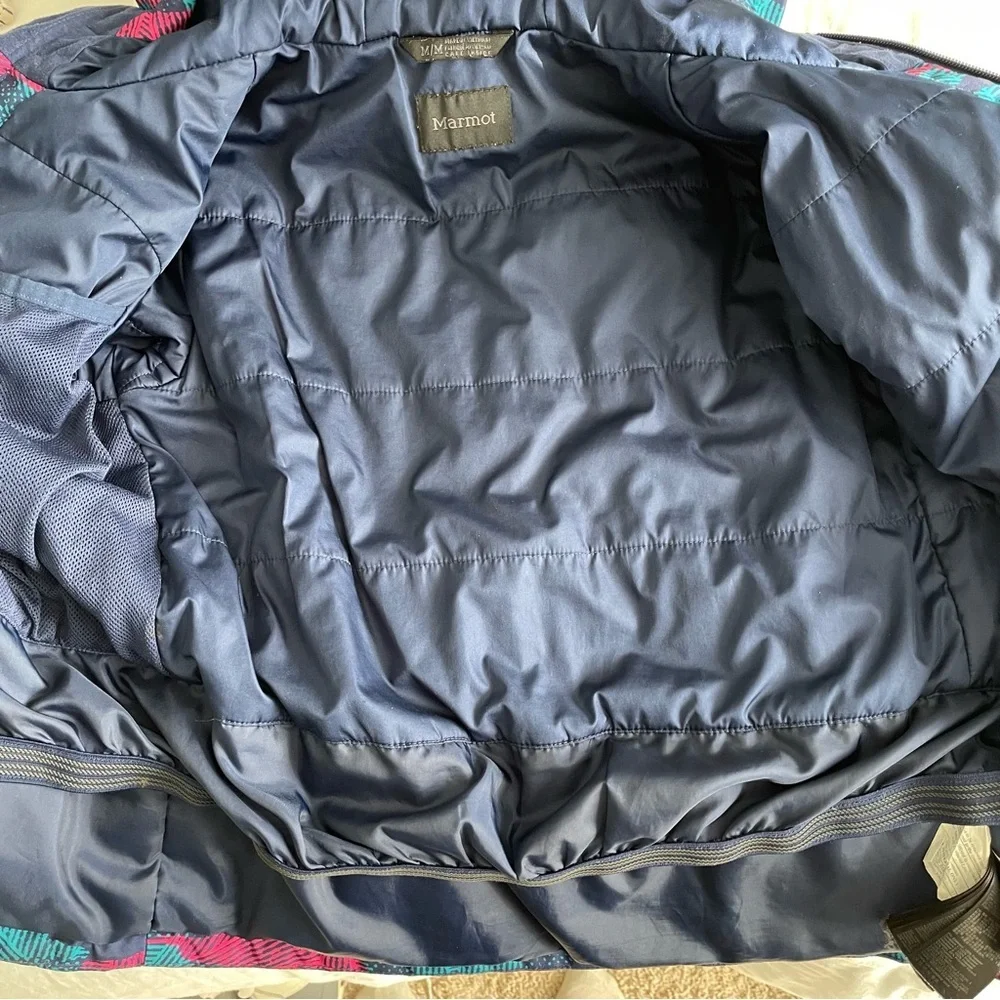Marmot "Tasman" 34520 Ski Coat Pink Blue with Hood | Size M - Picture 7 of 10